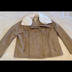 American Rag leatherette aviator style jacket